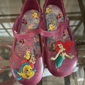 Disney Princess Pink Kids Shoes size 12 little Mermaid